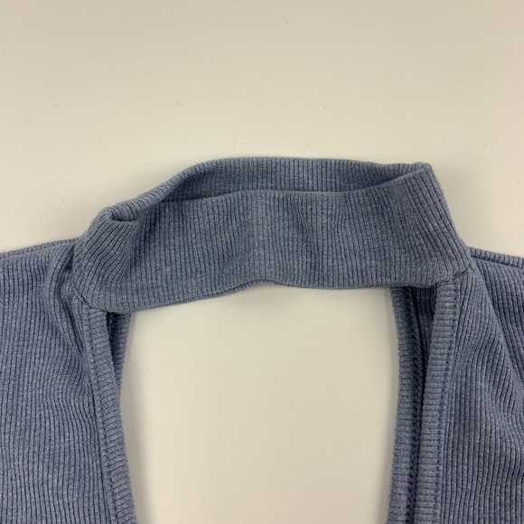 Green Envelope Tank Top Womens Small High Neck Cut Out Back Front - Picture 2 of 7